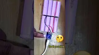 Tp4056 charging module with lithium ion battery // How to charge 18650 li ion battery #shorts