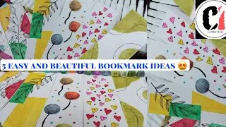 5 easy and beautiful handmade bookmark ideas💖 || #art #art #handmade #beautiful #Crafterifrah