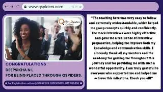 QSpiders Success Story | Deepsikha N L | BE CSE 2024 | Placed as Associate Web Designer