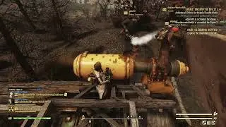 Two folks using weapon hacks in fallout 76