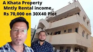 A khata 70k | Rental income | 30X40♡Real Estate Investing☆Real estate❣House for sale♡Prithvi Nivasi