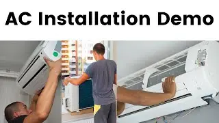 AC Installation Process Demo | How to Install Air Conditioner | Amazon AC