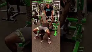 Big dog weight! Heavy day! #fitness #heavy #benchpress #dedication