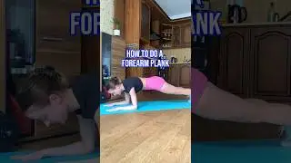How to do a forearm plank | proper plank form #shorts #short #plank