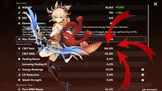 100% Crit Rate C0 Yoimiya R1 Polar Star Showcase