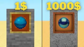 Minecraft, what you can get for 1$ vs 1000$