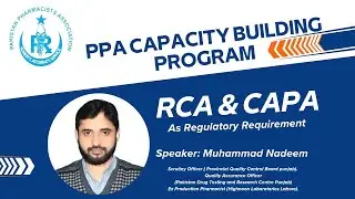 PPA Capacity Building Program - Root Cause Analysis and CAPA as Regulatory Requirements