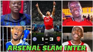 GENZ HILARIOUS REACTION ON ARSENAL 3-1 WIN VS INTER MILAN IN THE CHAMPIONS LEAGUE