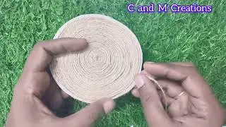 DIY Homemade Jute Rope Coffee cup mat