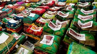₹45 ధరకే చీరలతో చీరల వ్యాపారం ప్రారంభించండి! | Madina wholesale market | Surat Wholesale Market