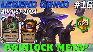 Painlock's Dungeon ► Pain Warlock Deck ► August Legend Grind ► Ep. 16 ► Hearthstone Standard