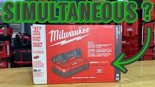 ⚡️Milwaukee - 48-59-1852PD M18 Simultaneous Dual Bay Rapid Charger! Batteries, Power.