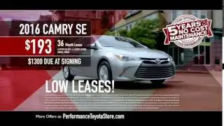 Low Lease on Camrys at Performance Toyota