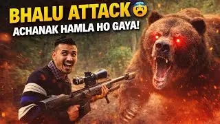 Sikari funny video bhalu ka hamla #sniper