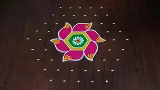 9×5dots beautiful sankranti special rangoli 🌹🌷|easy sankranti rangoli|Pongal kolams#Rang Kaa Rangoli