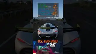 TESTE RX 580 8GB COM GR&Aacute;FICOS NO ALTO - FORZA HORIZON 5  #shortsviral #forzahorizon5 #rx580
