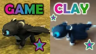 Making Dart the Night Light out of Clay - How to Train Your Dragon