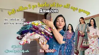 Trending summer floral cotton kurta sets under budget!! Best office college suits for all age group