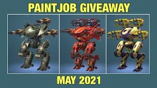 Ravana / Hawk / Leech PAINTJOB GIVEAWAY | War Robots SKIN Giveaway (May 2021)