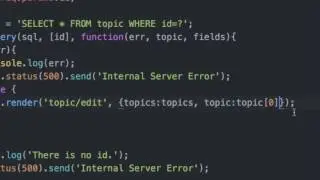 Server Side JavaScript - CRUD + Auth : mysql 6