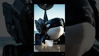 Robot Orca Comes to Life on the Beach!