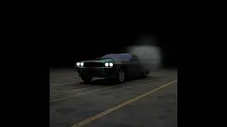 Blender Animation, Dodge Challenger Burnout
