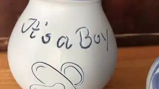 It&rsquo;s a Boy - Hellblauer Bembel von Bembeltown Design gr&ouml;&szlig;ter #BembelShop in #RheinMain #Bembel #Gift