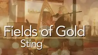 Sting - Eva Cassidy - Fields of Gold - Celtic harp & voice (acoustic cover)