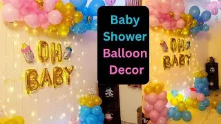 Baby shower decoration ideas at home, Simple baby shower backdrop ideas boy/Girl, Noida, Nagpur, Goa