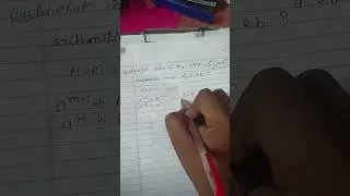 short trick to solve important question of arithmetic progression #arithmetica