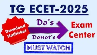 ECET-2025 Exam Instructions || Hall Ticket Download || SAIMEDHA KOTI - HYD || 9246212138