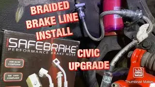 HOW TO INSTALL BRAIDED BRAKE LINES CIVIC - BUDGET EBAY TURBO BUILD D16