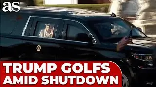 TRUMP waves from GOLF COURSE as GOVERNMENT SHUTDOWN drags on | TENSION ERUPTS in USA