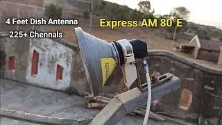 Express AM 80e Latest Chennal List and Signal 4 Feet Dish, Madhya Pradesh india