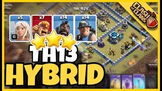 TH13 Miner Hog Rider Attack with Queen Walk | Best TH13 attack strategy (Clash of Clans)