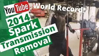 Setting a World Record - Time Lapse Transmission Removal 2014 Chevy Spark