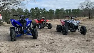 Ripping OUTBACK ATV PARK in Laurinburg,NC with Bewer Offroad | YFZ 450, Honda 400ex, Raptor 700r