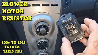 Blower Motor Resistor Replacement - Toyota Yaris Mk2