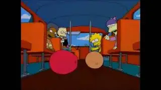 The Simpsons - Fruit Race On The School Bus