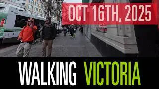Victoria BC [4K] Walking Tour | Chinatown Renovation, Fan Tan Alley & Downtown | October 16th, 2025