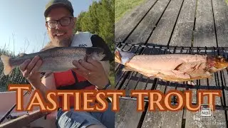 Rainbowtrout catch and cook. How to make a hot smoked fish.