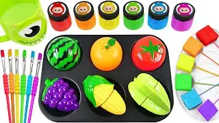 Oddly Satisfying Video l Making DIY Crazyy 6 Square Lolipops Stick Labubu SPRUNKI Paints Mixing ASMR
