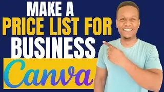 How To Make A Price List For Business On Canva