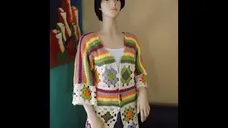 How to crochet a granny square cardigan Part 1- with Ruby Stedman