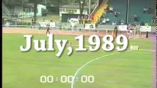 Harry Nolan(Shore AC) races a 5k in the 1989 World Masters Champs