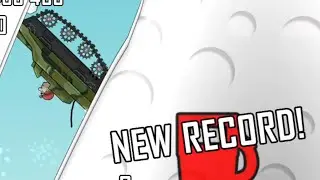 Hill Climb Racing | Arctic Cave - Tank 1920m | New Record! | Full Run
