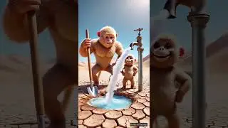 Strength and Survival: Monkeys Dig for Life in the desert