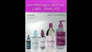 Editable Dropper Bottle Label Designs Downloadable | Printable Bottle Essential Oil Label