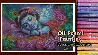 Oil Pastel Drawing/ Shri Krishna drawing /Online Class demo