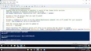 SQL Server Service Pack Installation with DBATools